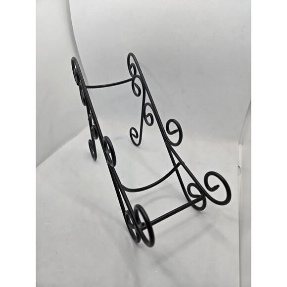Wrought Iron Rack Wine Rack Black Scroll Decor Design 1 bottle Table stand - Picture 2 of 5